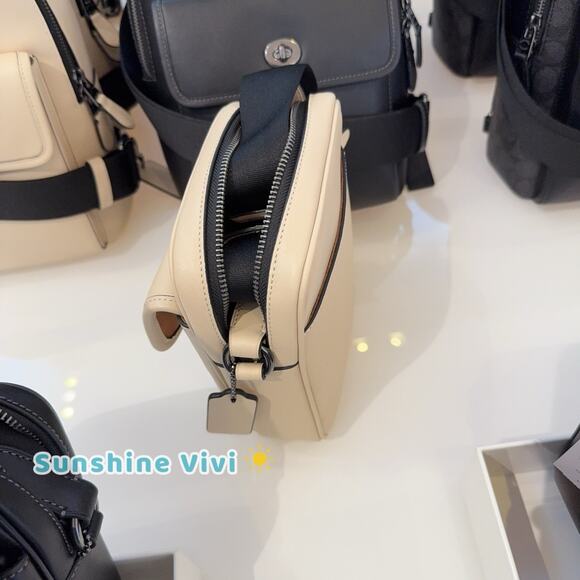 NWT Coach Turnlock Crossbody Bag Leather Qb/IVORY CAJ31 - Picture 2 of 10